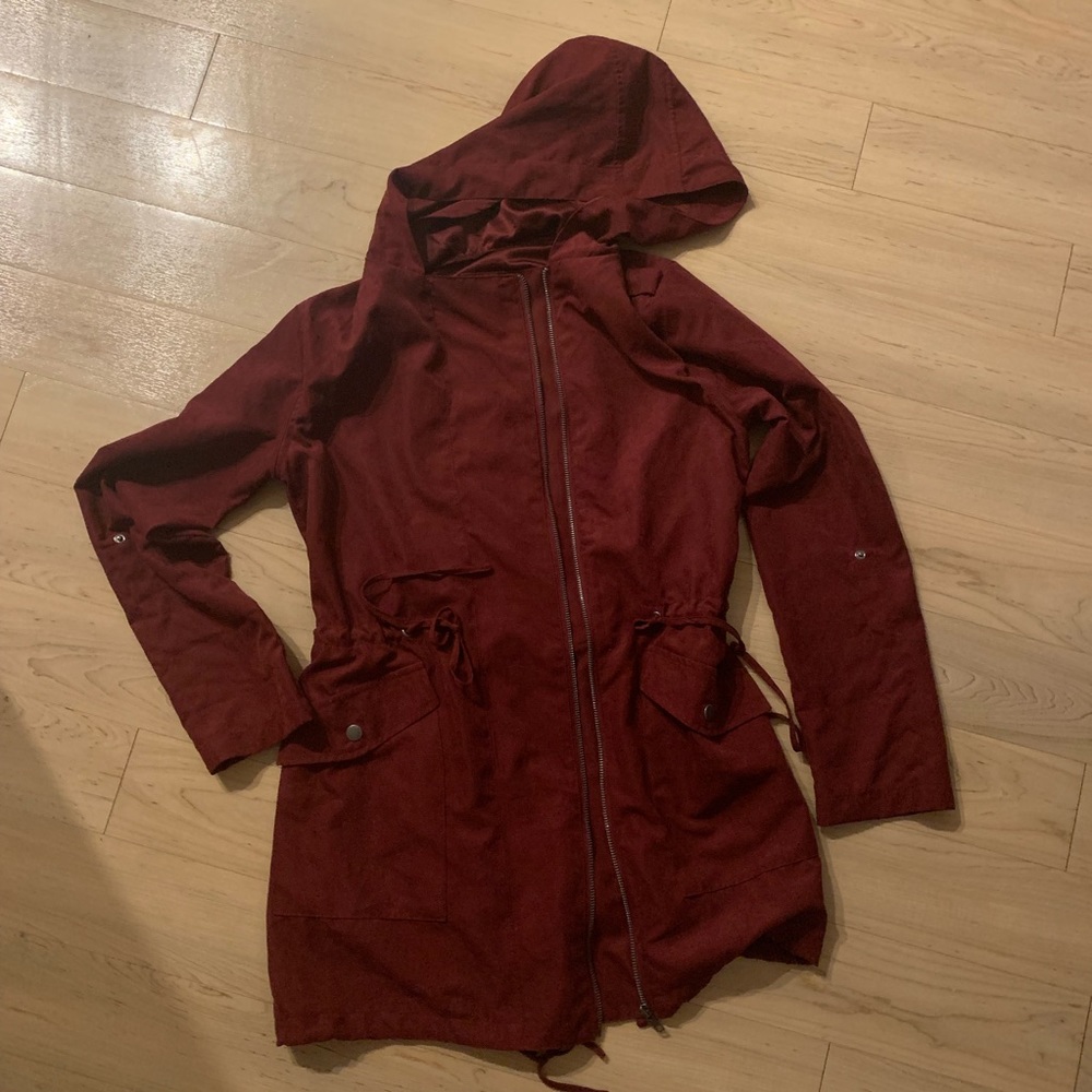 Maroon Suede Jacket